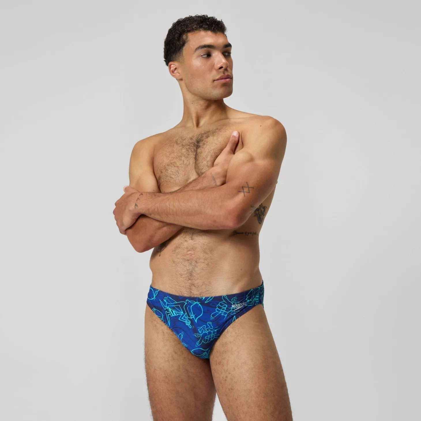 Outlet Slip Beachstar 5 cm, hommes, bleu Homme Slips De Bain