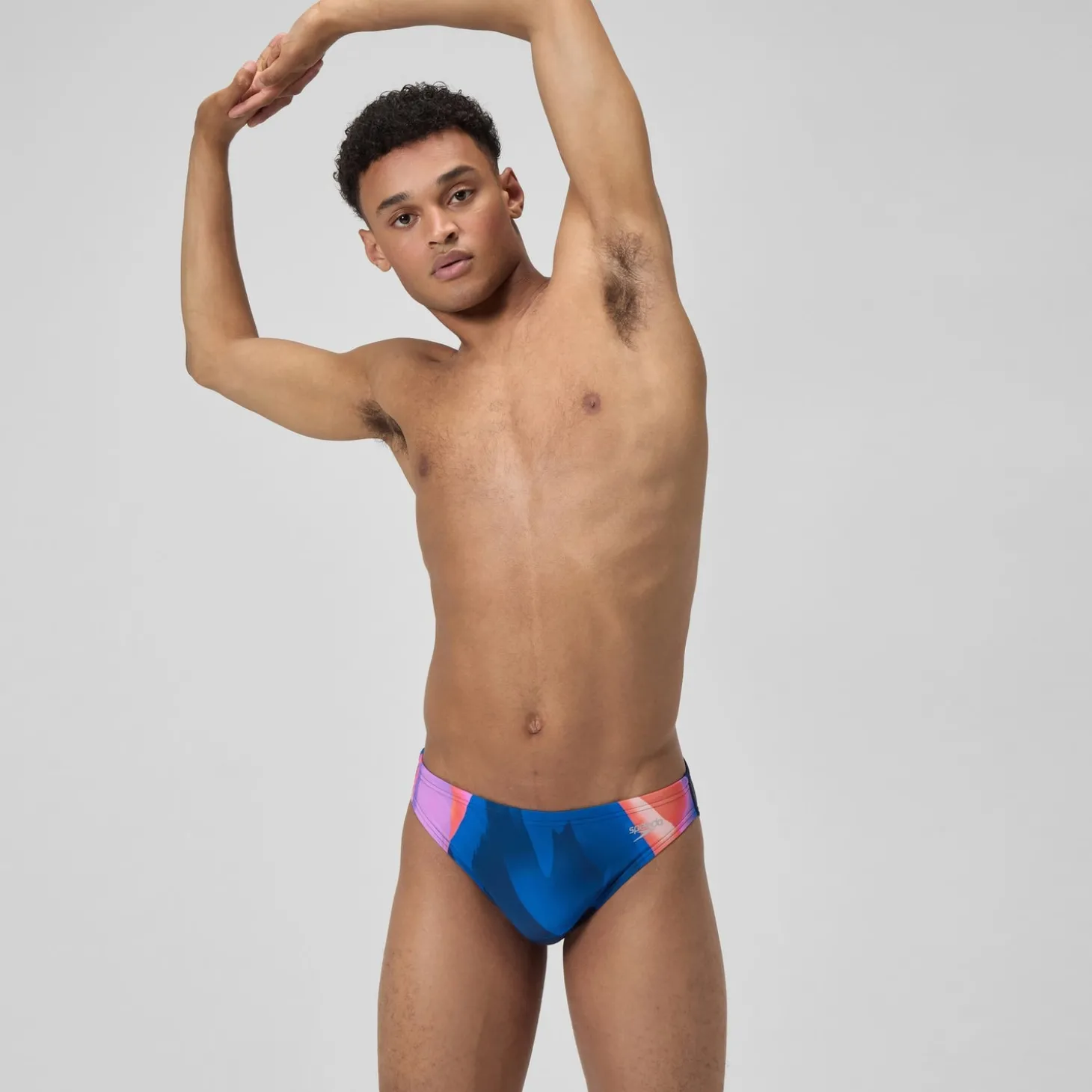 Sale Slip Beachstar 5 cm, hommes, bleu/rose Homme Slips De Bain