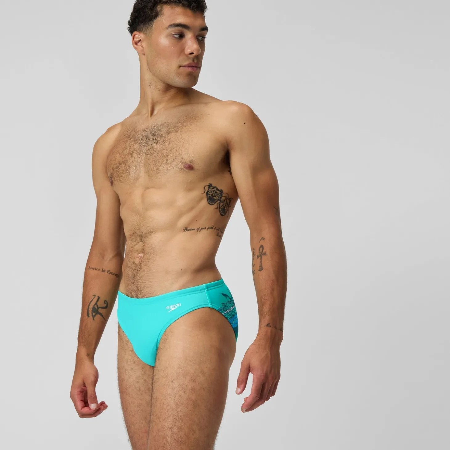 Outlet Slip Beachstar 5 cm, hommes, turquoise Homme Slips De Bain