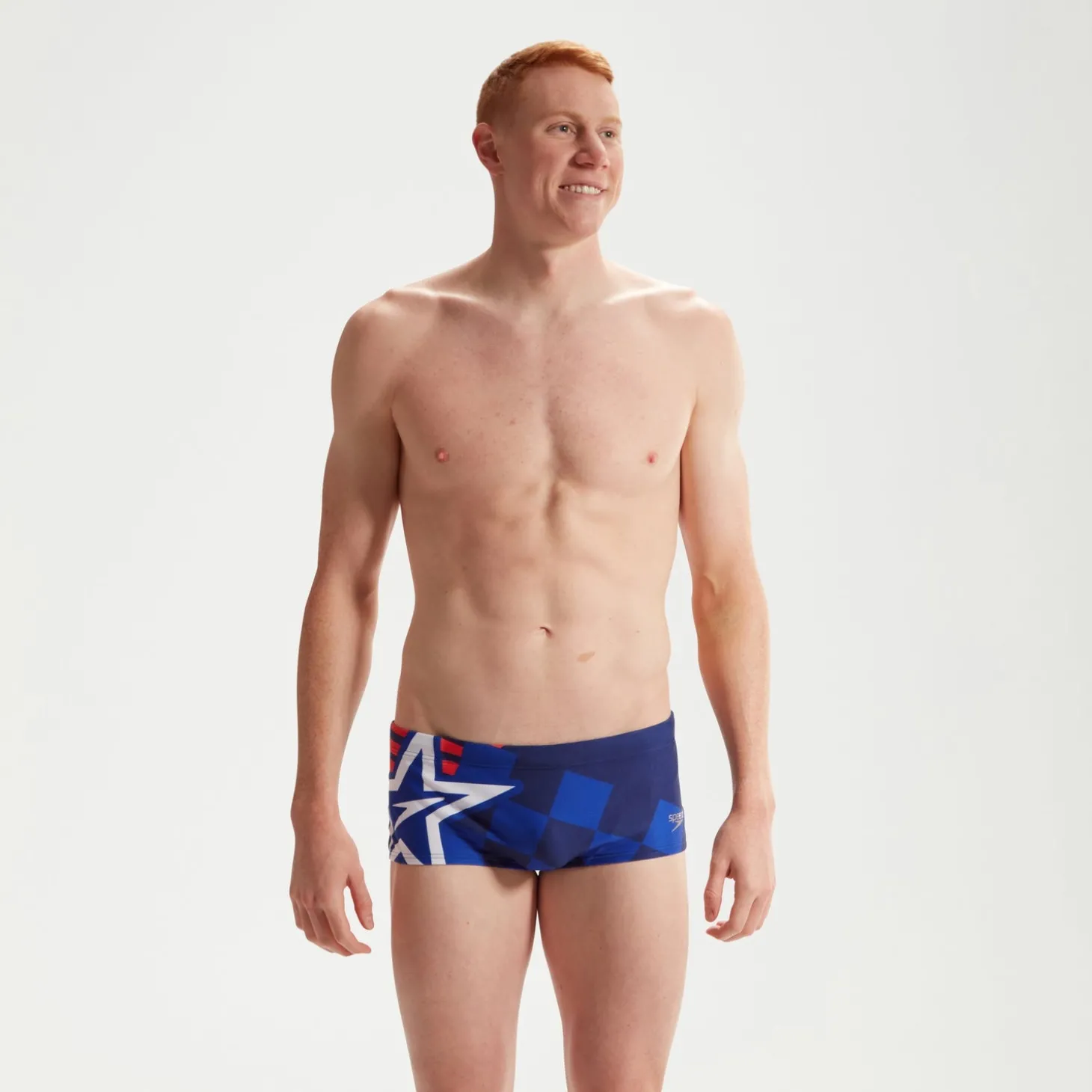 Store Slip de bain Homme 17 cm Club Training Placement Digital SuperStar Bleu Homme Slips De Bain