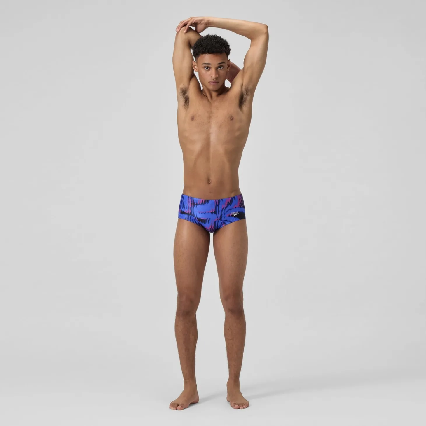 Sale Slip de bain Homme Club Training imprimé 13,5 cm bleu/rose Homme Slips De Bain