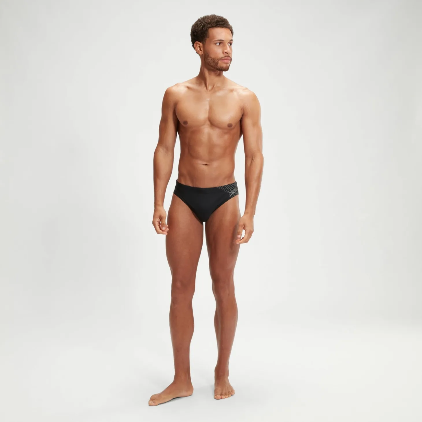 Fashion Slip de bain Homme Medley Logo 7 cm noir/gris Homme Slips De Bain