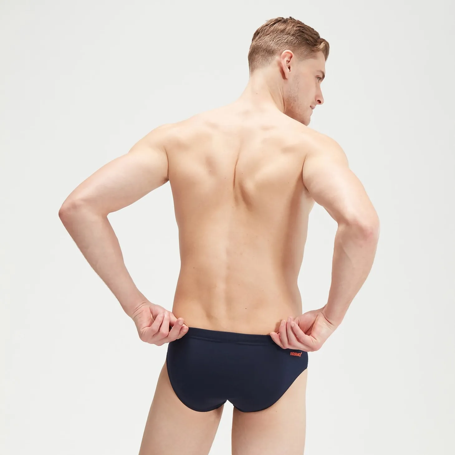 New Slip de bain Homme Tech Panel 7 cm bleu/orange Homme Slips De Bain