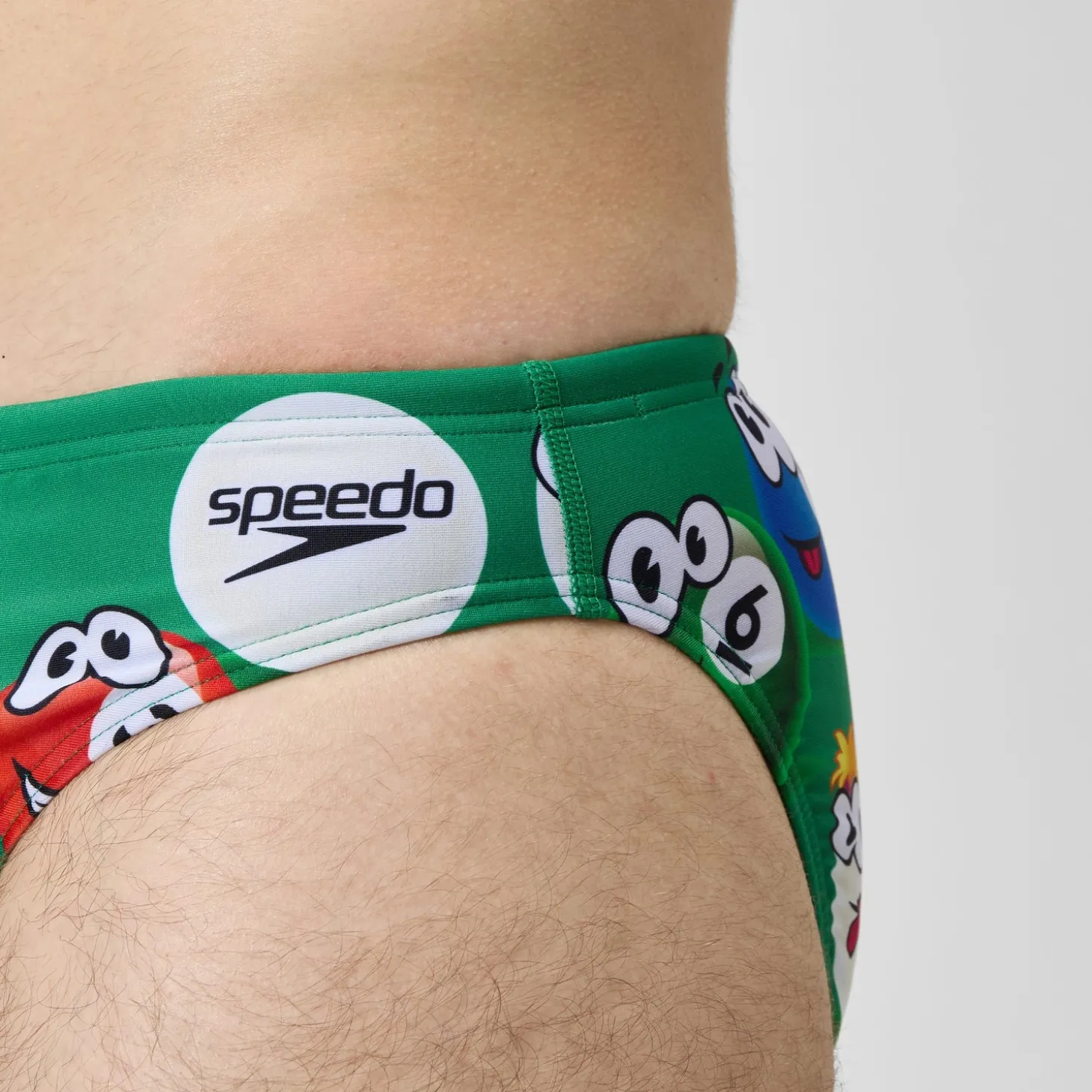 Store Slip de bain Hommes Escape 5 cm pour Hommes Vert vif Homme Slips De Bain