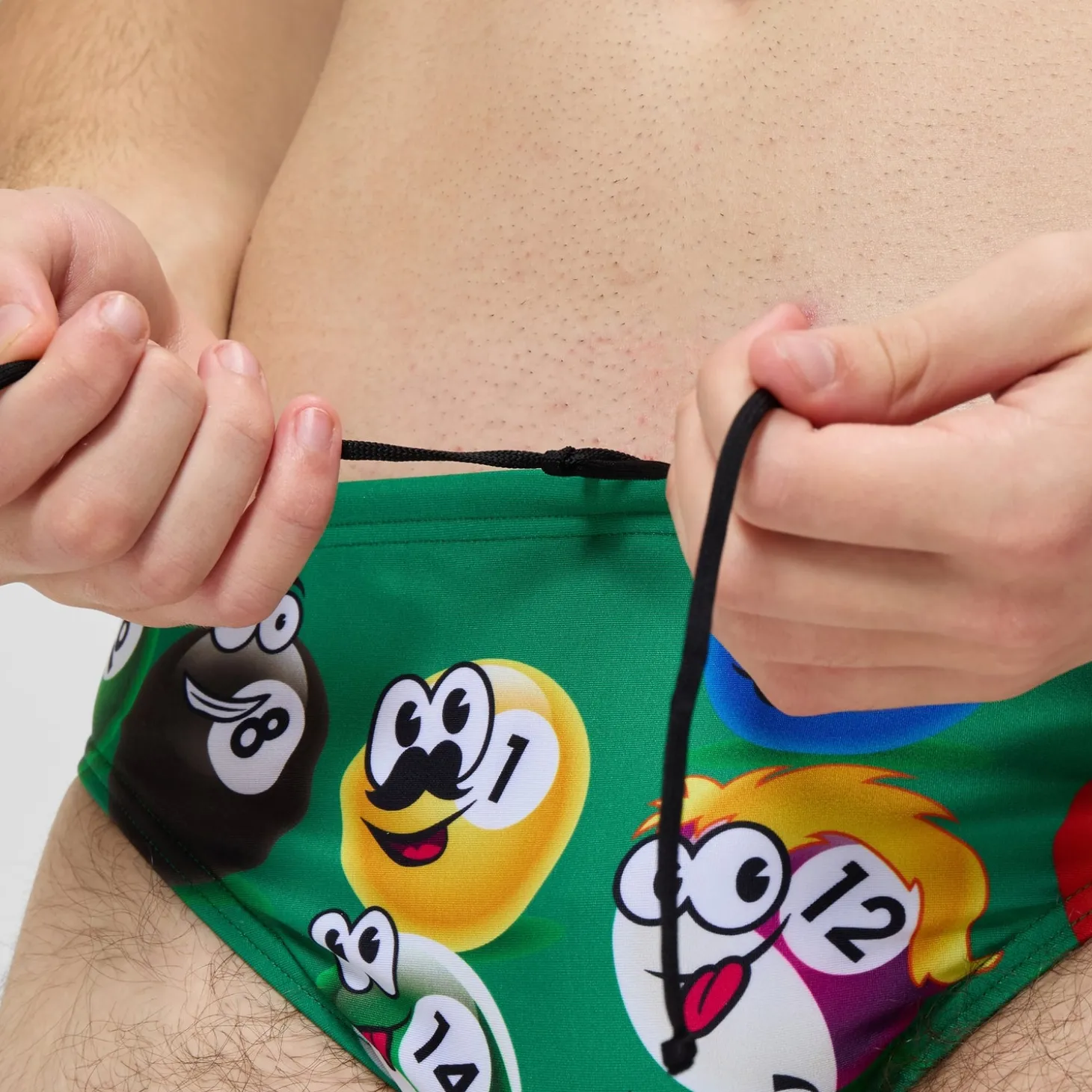 Store Slip de bain Hommes Escape 5 cm pour Hommes Vert vif Homme Slips De Bain